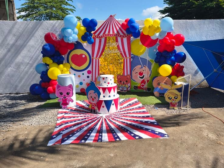Plim Plim Circus Birthday Decoration Package