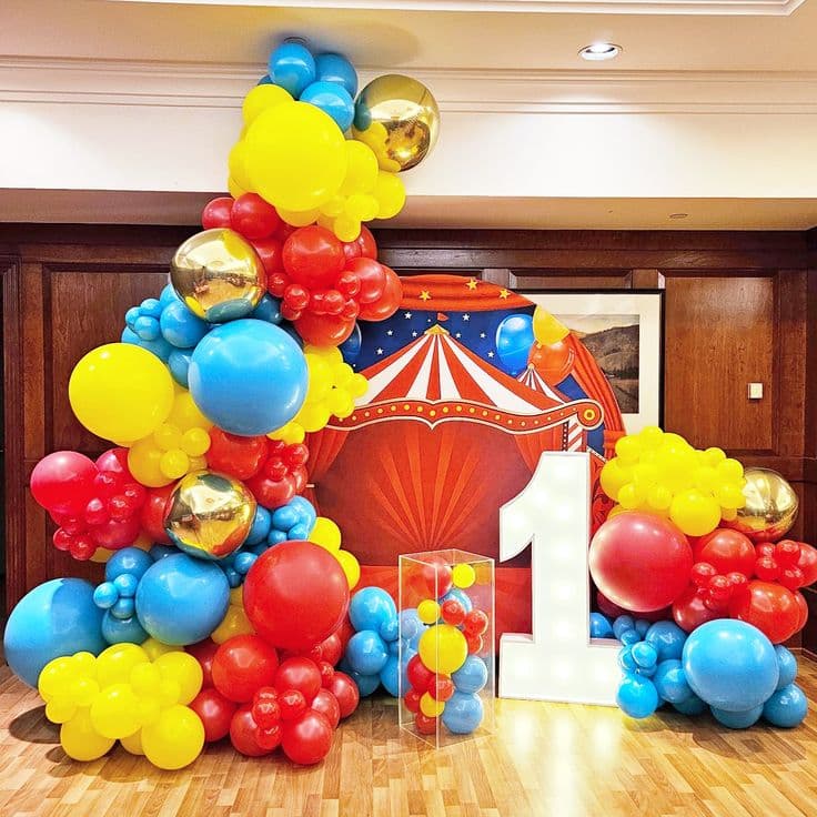Magical Circus First Birthday Bash Decor