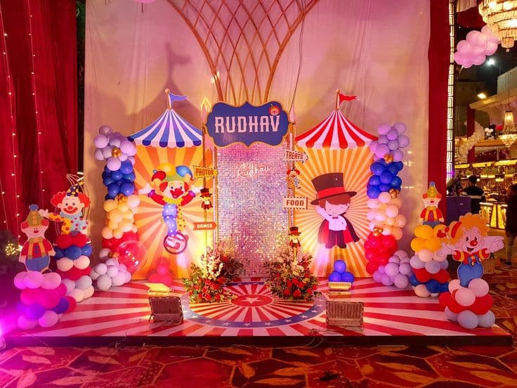 Grand Circus Carnival Theme Birthday Decor Package