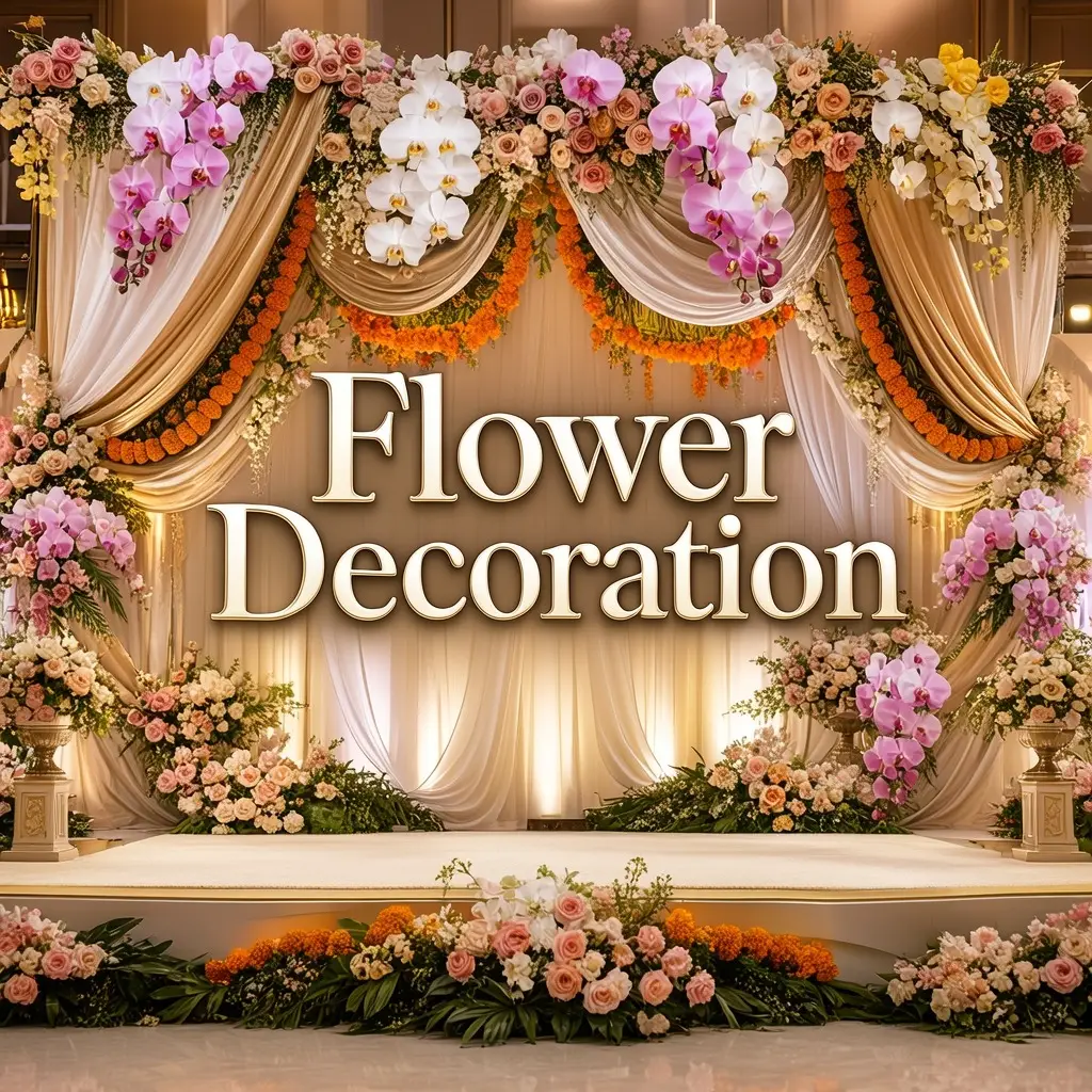 Fresh flower stage and venue decoration
