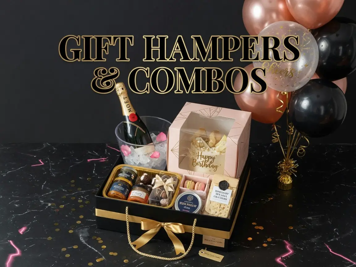 Celebration gift hampers and party combos